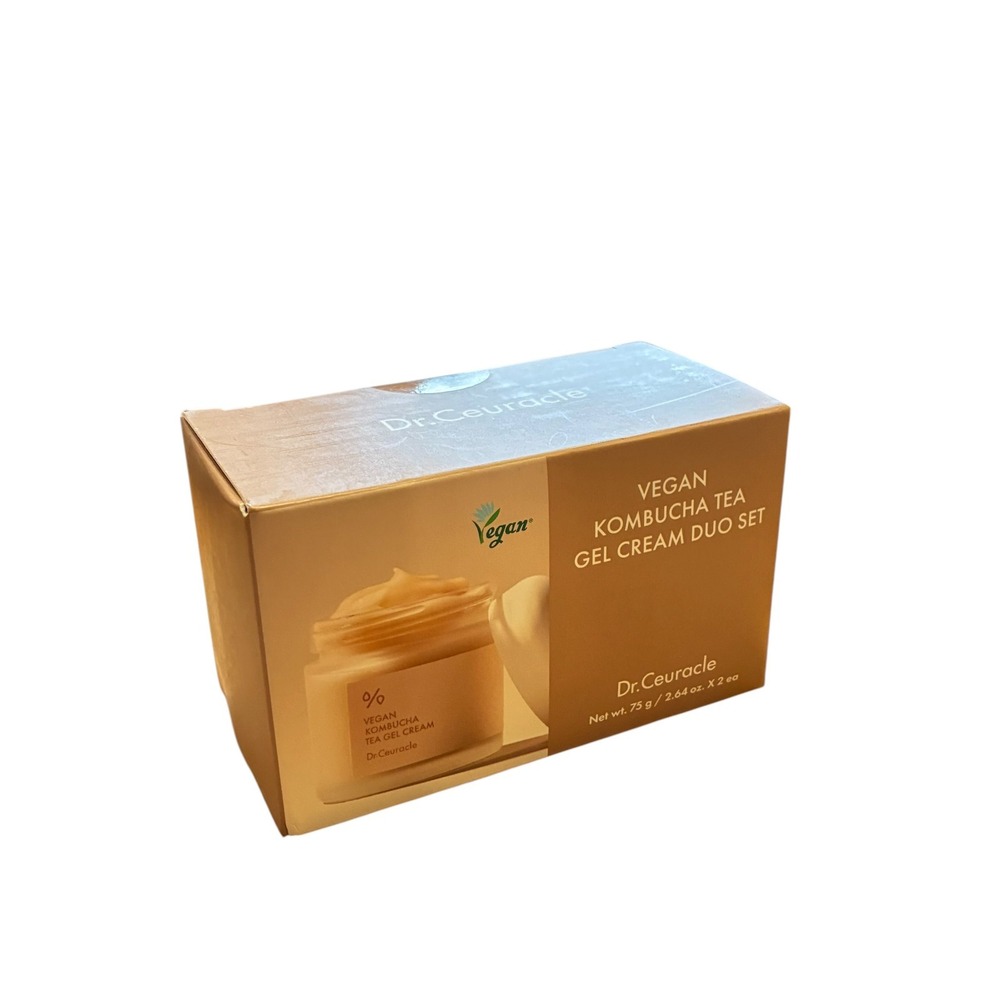 Dr. Ceuracle Vegan Kombucha Tea Gel‎ Cream Duo Set 2x2.64oz K-Beauty Moisturizer